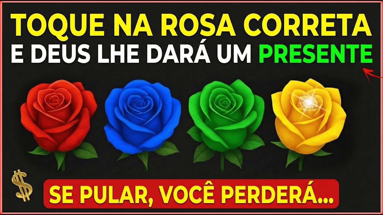 🙌✨ ELE DIZ: Esta rosa traz a bênção divina! Toque nela e prospere a partir de agora 🌹