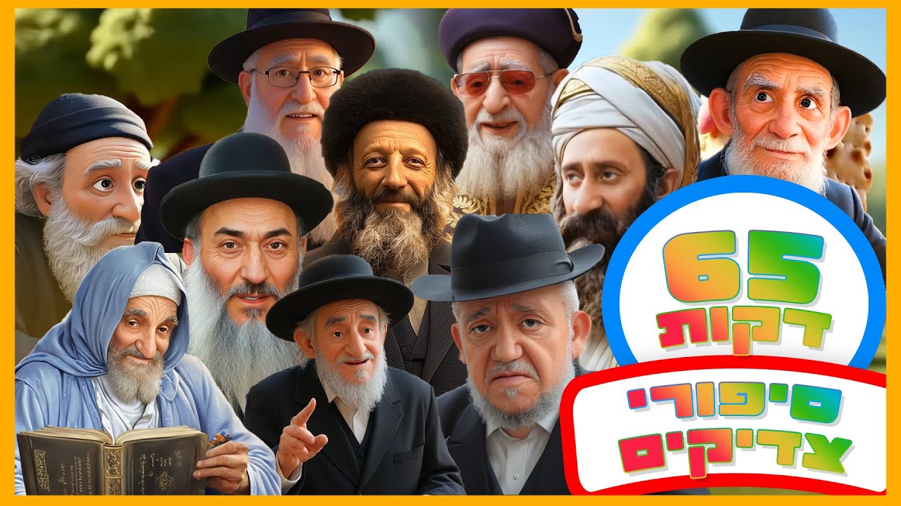 סיפורי צדיקים - 65 דקות! - בהמחשת AI מיוחדת לילדים