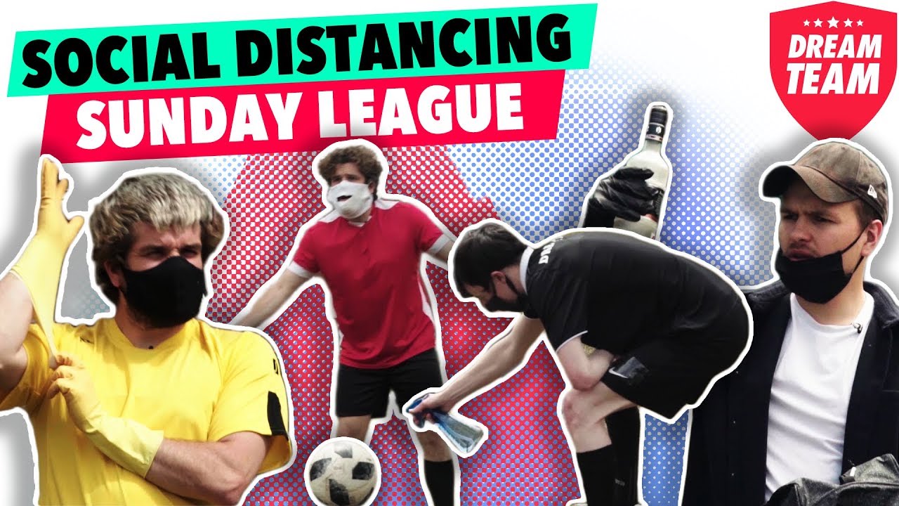 WHEN SUNDAY LEAGUE FOOTBALL TEAMS HAVE TO SOCIAL DISTANCE