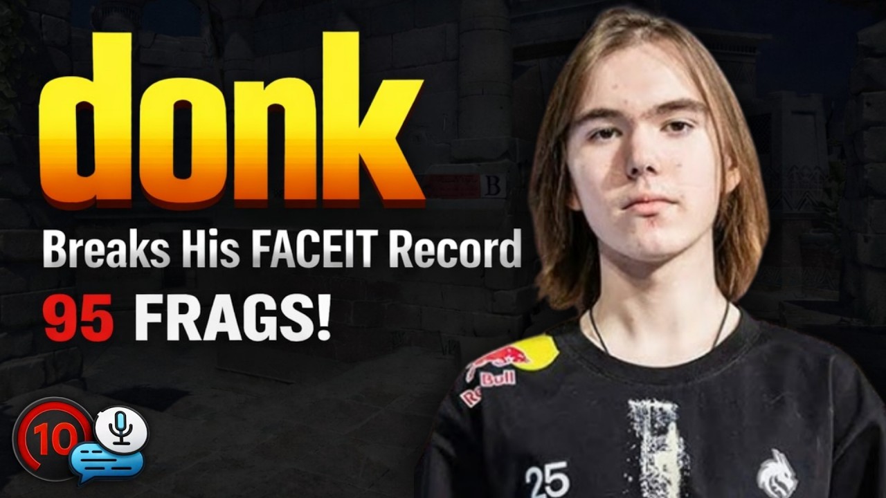 DONK Breaks His FACEIT Record — 95 Frags! | donk Highlights! CS2