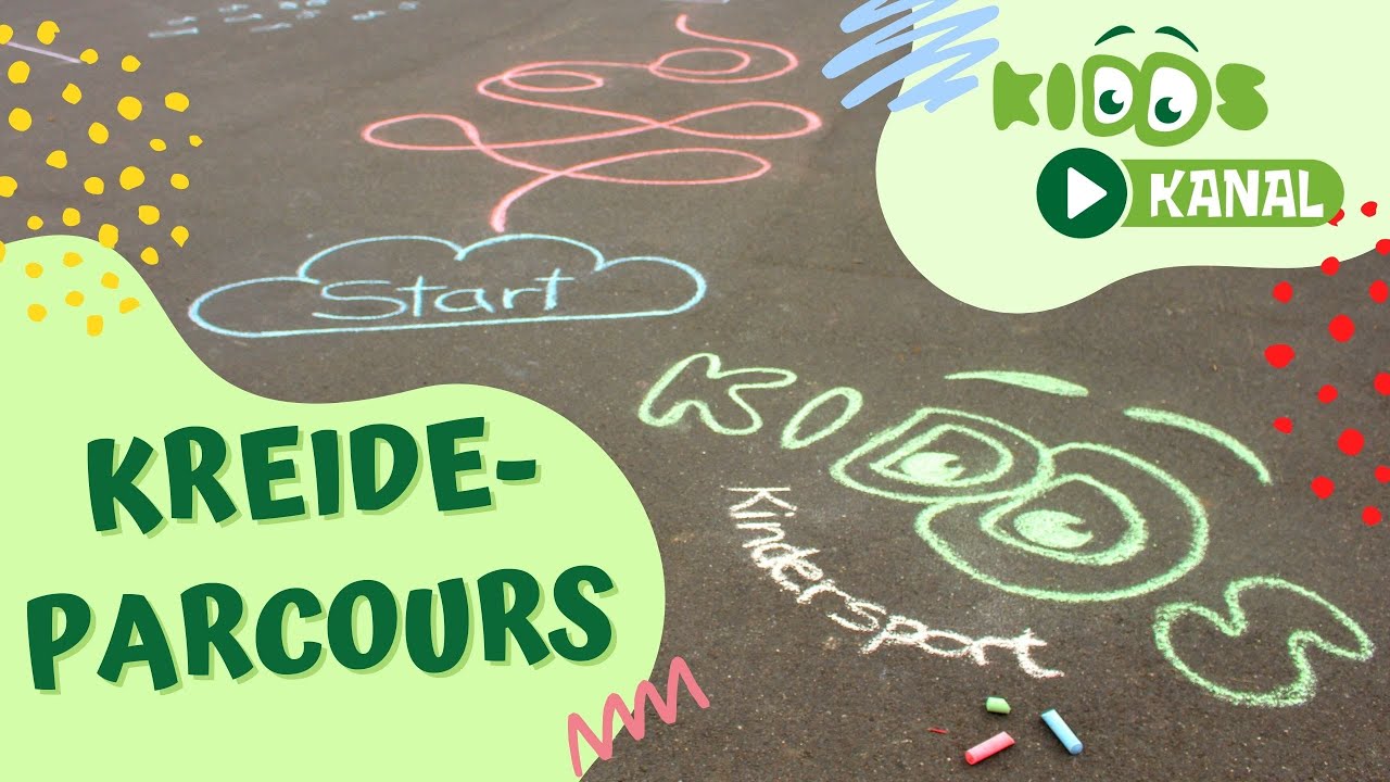 #10 #Kindersport 🎨 | 3-6+ Jahre | Kreideparcours
