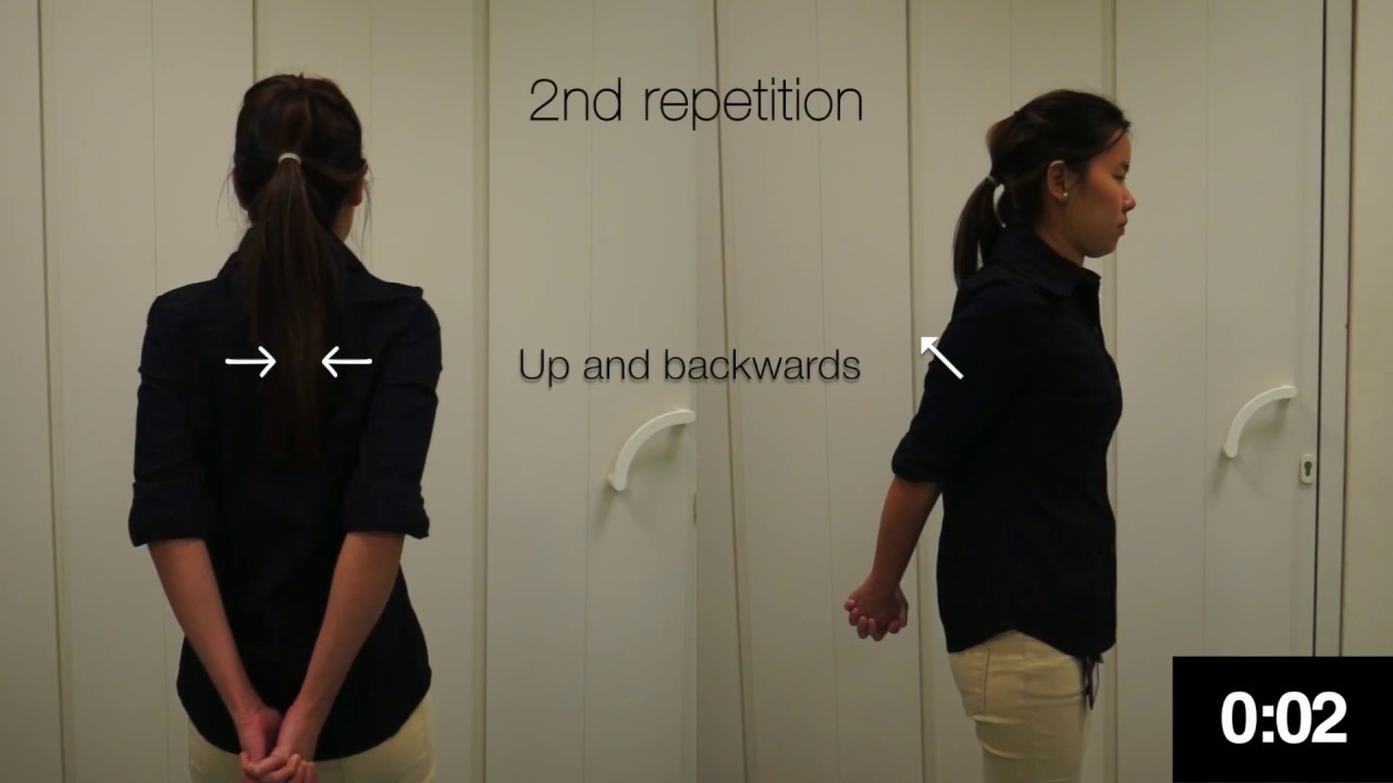 NUH Physiotherapy - Scapular Retraction (with hands behind back)