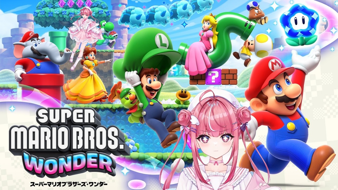 【スーパーマリオワンダー】＃１　ゲームはへたです。　＃新人vtuber