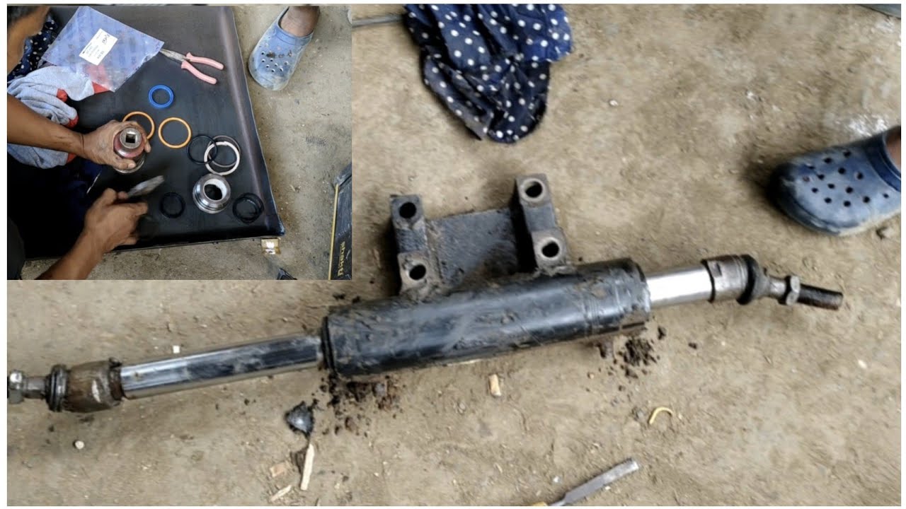 JCB steering cylinder seal change....
