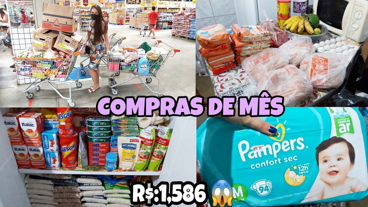 COMPRAS DO MÊS,  COMPRAMOS MUITO