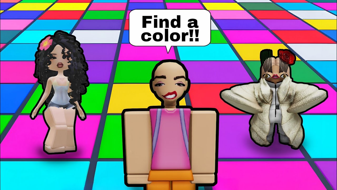 Roblox Найди цвет или падай 😨