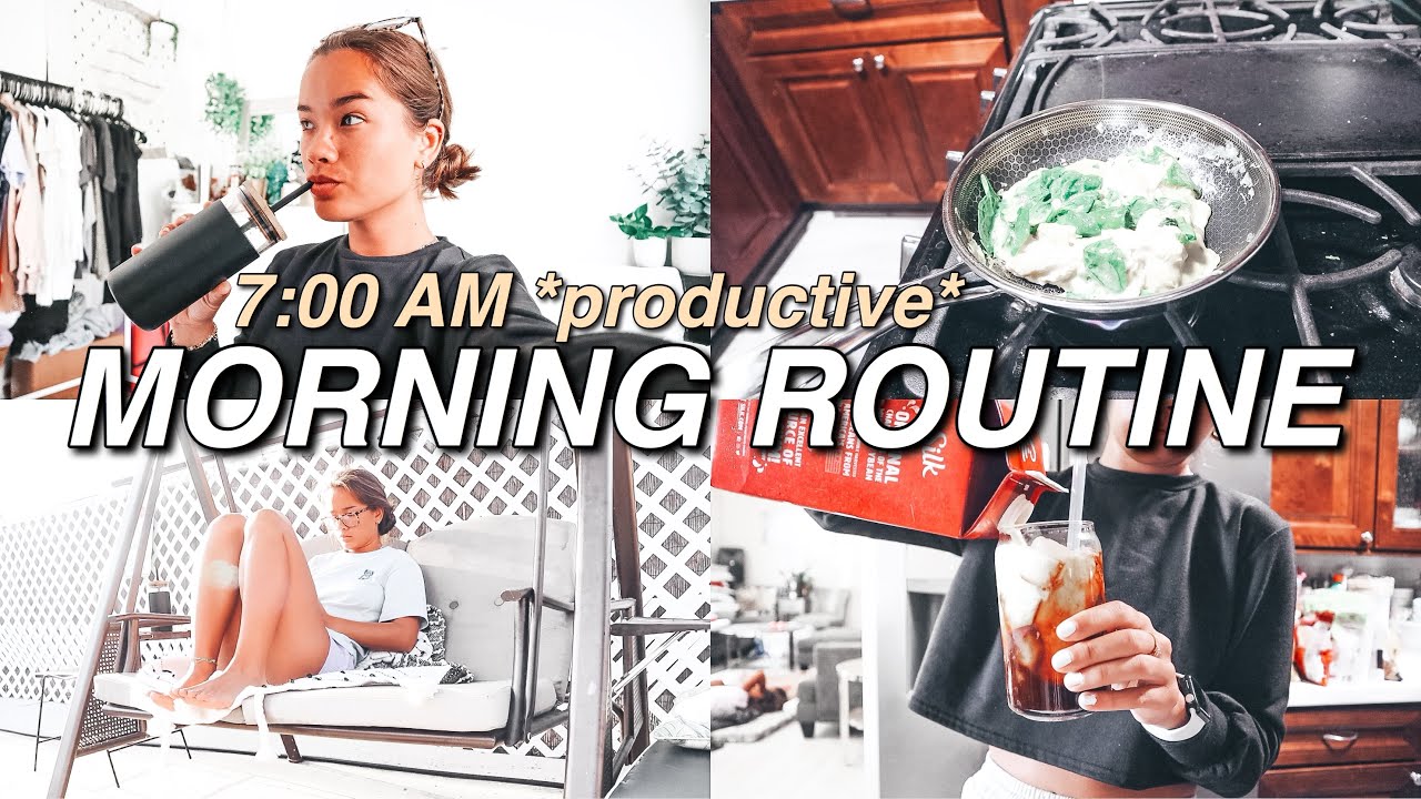MY REAL 7:00 A.M. SUMMER MORNING ROUTINE (Healthy & Productive) | Coffee, Breakfast, Skincare, Fam!