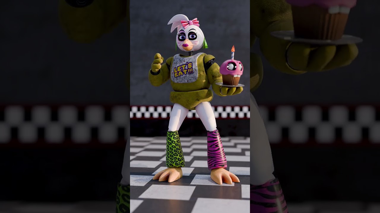 FNAF transform to Glamrock animatronics (Animation)