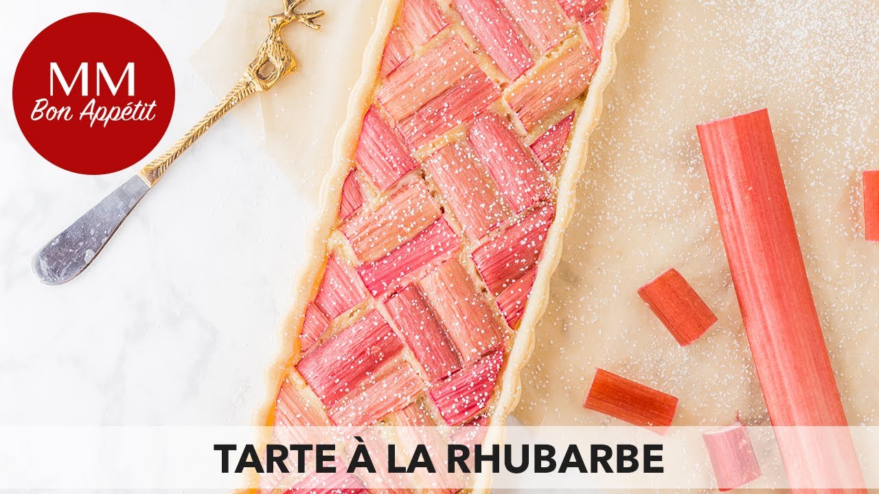 Tarte à La Rhubarbe | Rhubarb Tart