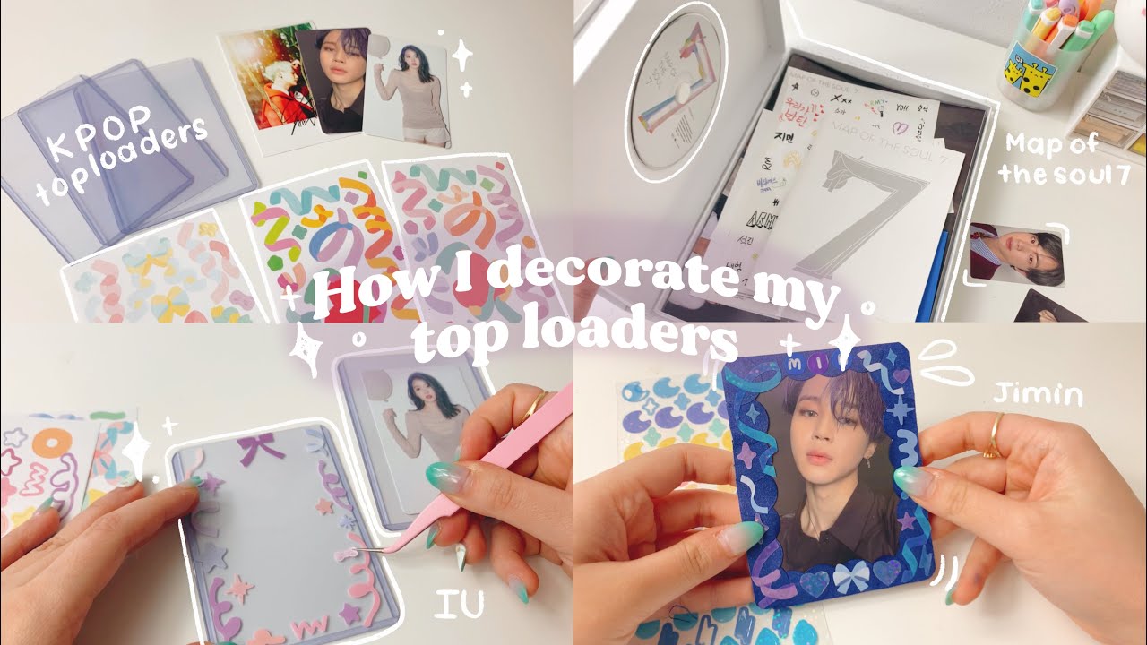Bắt trend cùng các bạn Fan Kpop quốc tế// 3 WAYS TO DECORATE TOP-LOADERS (KPOP VERSION) //Orangiee