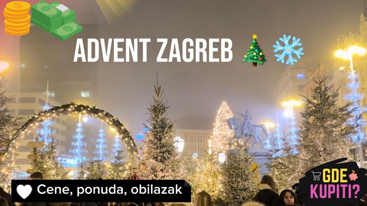 ADVENT u ZAGREBU 2025- cene, obilazak lokacija, ponuda, da li je vredno posete? 🎄🎅🏻 #zagreb #advent