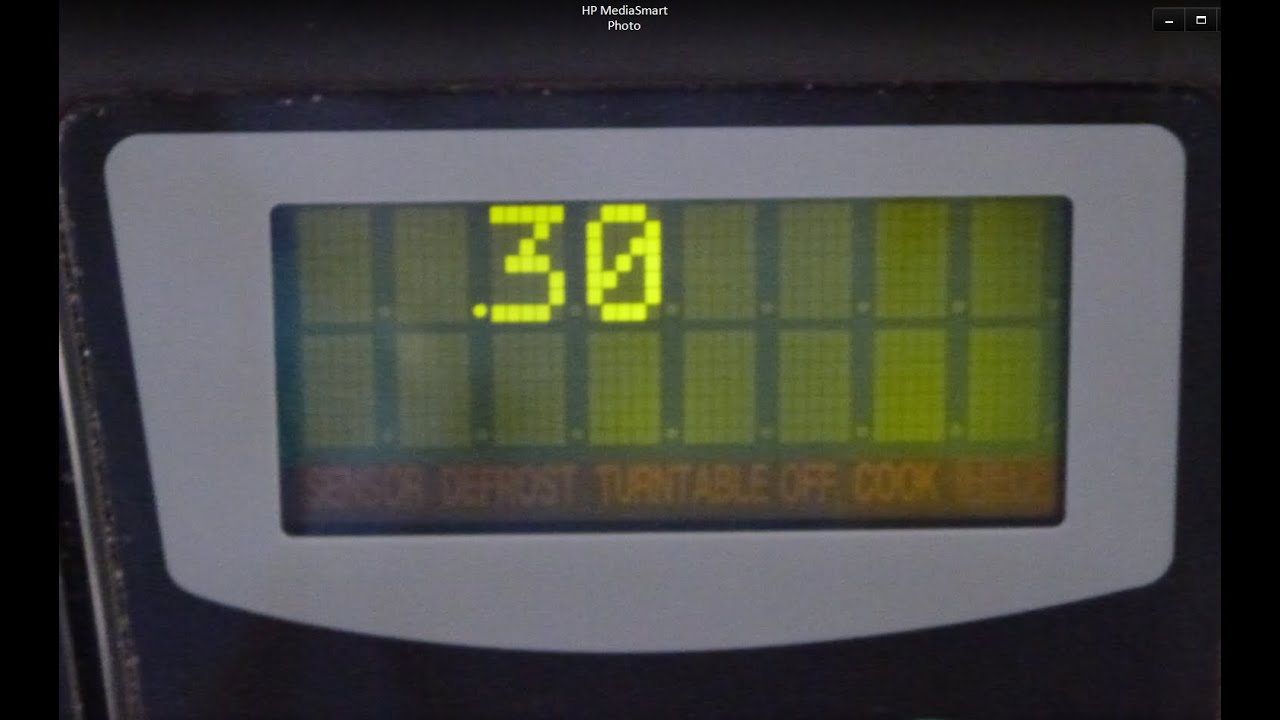 30 Second Countdown to BEEP on Microwave timer, Ding Sound Effect.