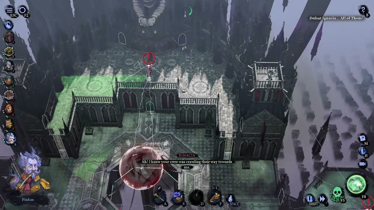 Shadow Gambit: The Cursed Crew Last mission, last boss setup [Measure is Unceasing, Final Ignacia]