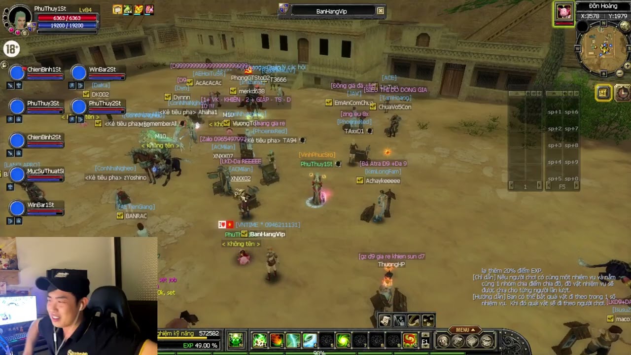 Silkroad origin VTC - Open map 100 sever Kim Long 10/12