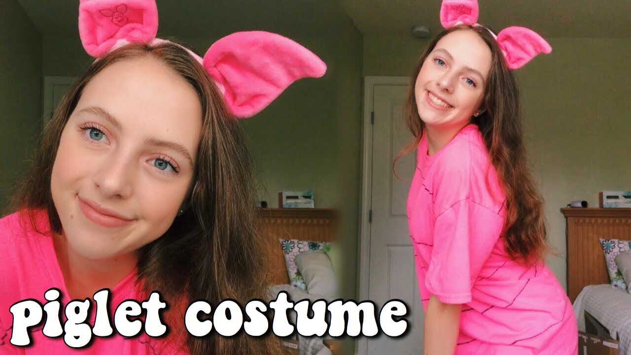 diy piglet costume + makeup