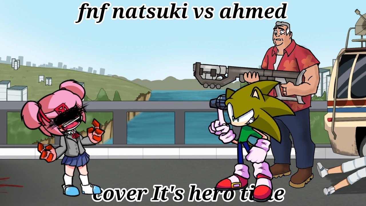 Friday night funkin natsuki vs ahmed cover It's hero time