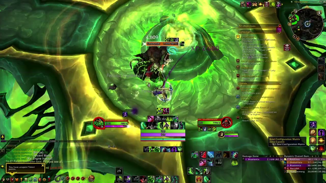 WoW War Within - Legion Remix Patch 11.2.5 Quest: Jump-Capable