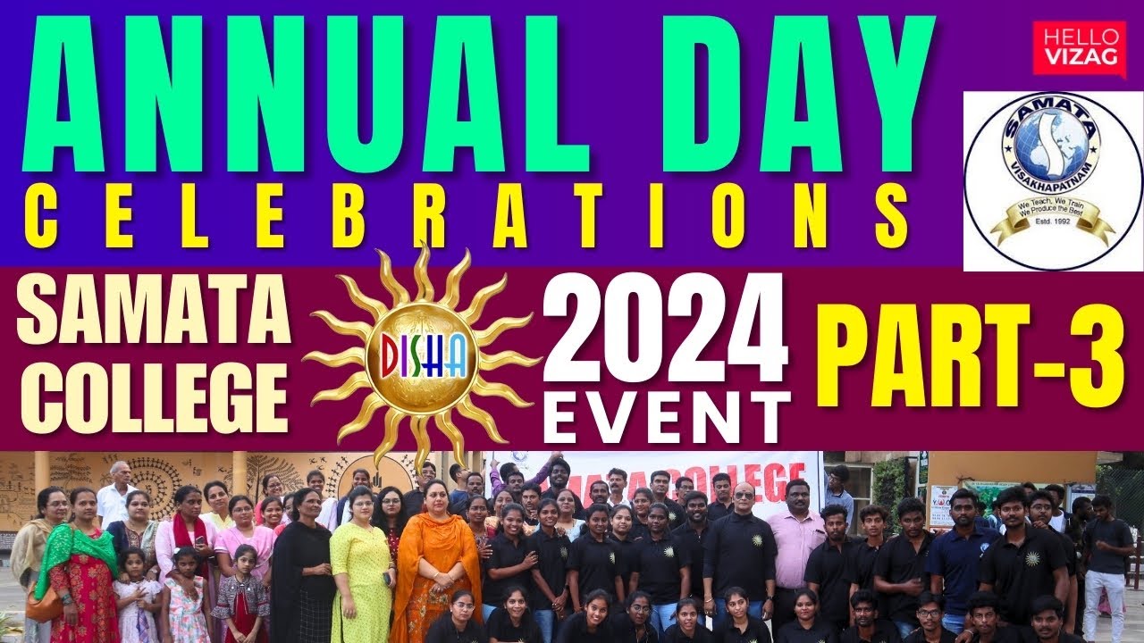 DISHA-2024 EVENT | PART-3 | ANNUAL DAY | SAMATA COLLEGE | VISAKHAPATNAM | HELLO VIZAG