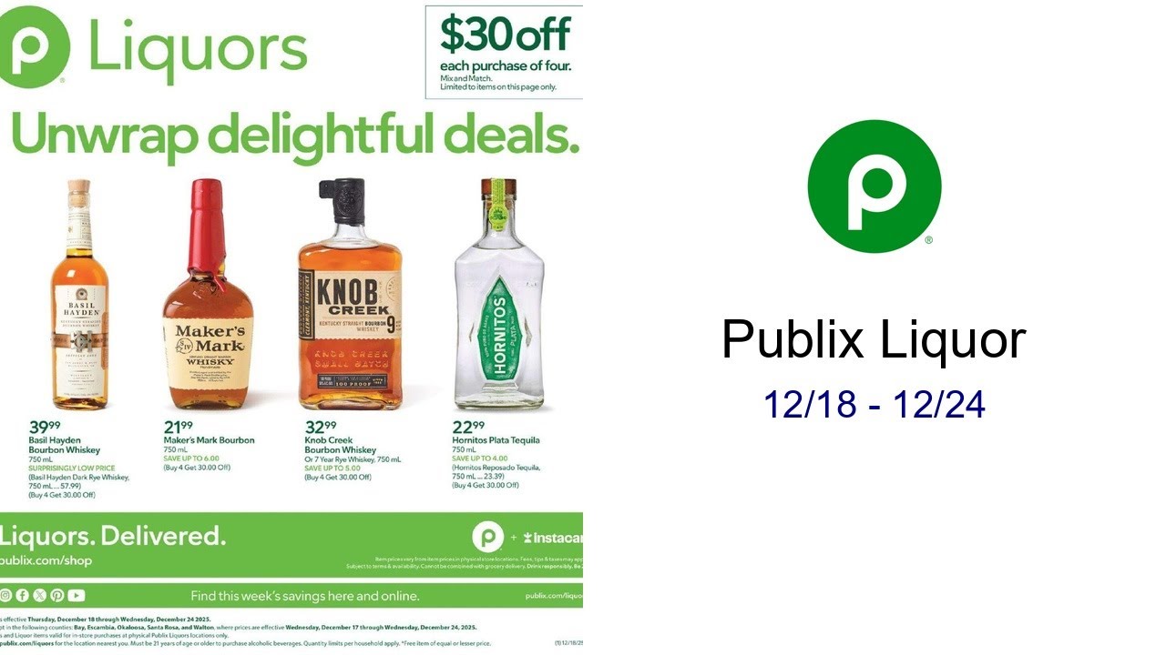 Publix Liquor 12/18 - 12/24