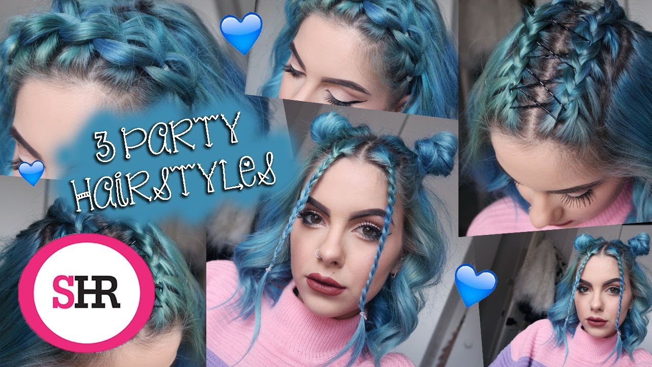 3 Party HAIRSTYLES For Short Hair!