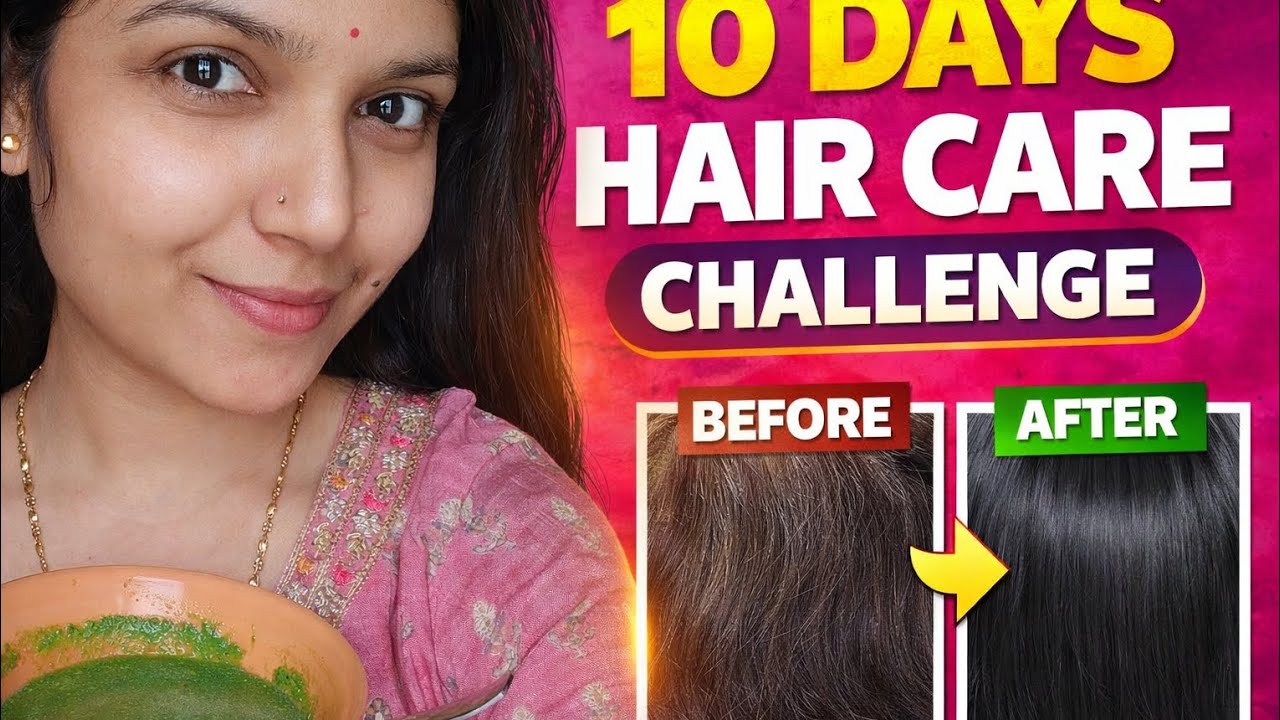 (Day-4) let's start 10 days hair care challenge with me❤️🌿moringa hair mask #trending #haircare 