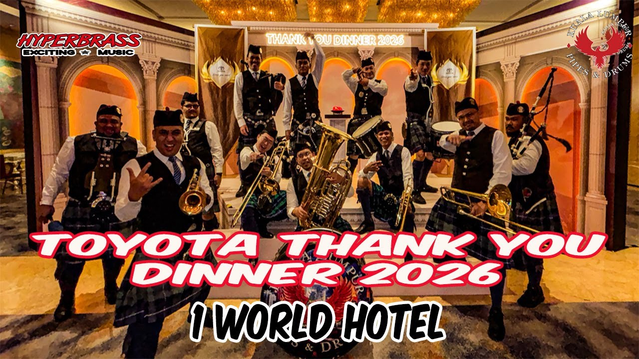 KLPD & HyperBrass performed for Toyota Annual Dinner 2026 at 1 World Hotel, Petaling Jaya