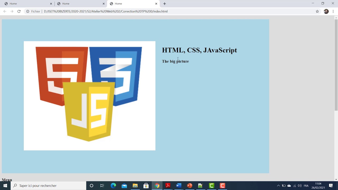 Révision HTML CSS : Partie 2 : création des styles avec CSS