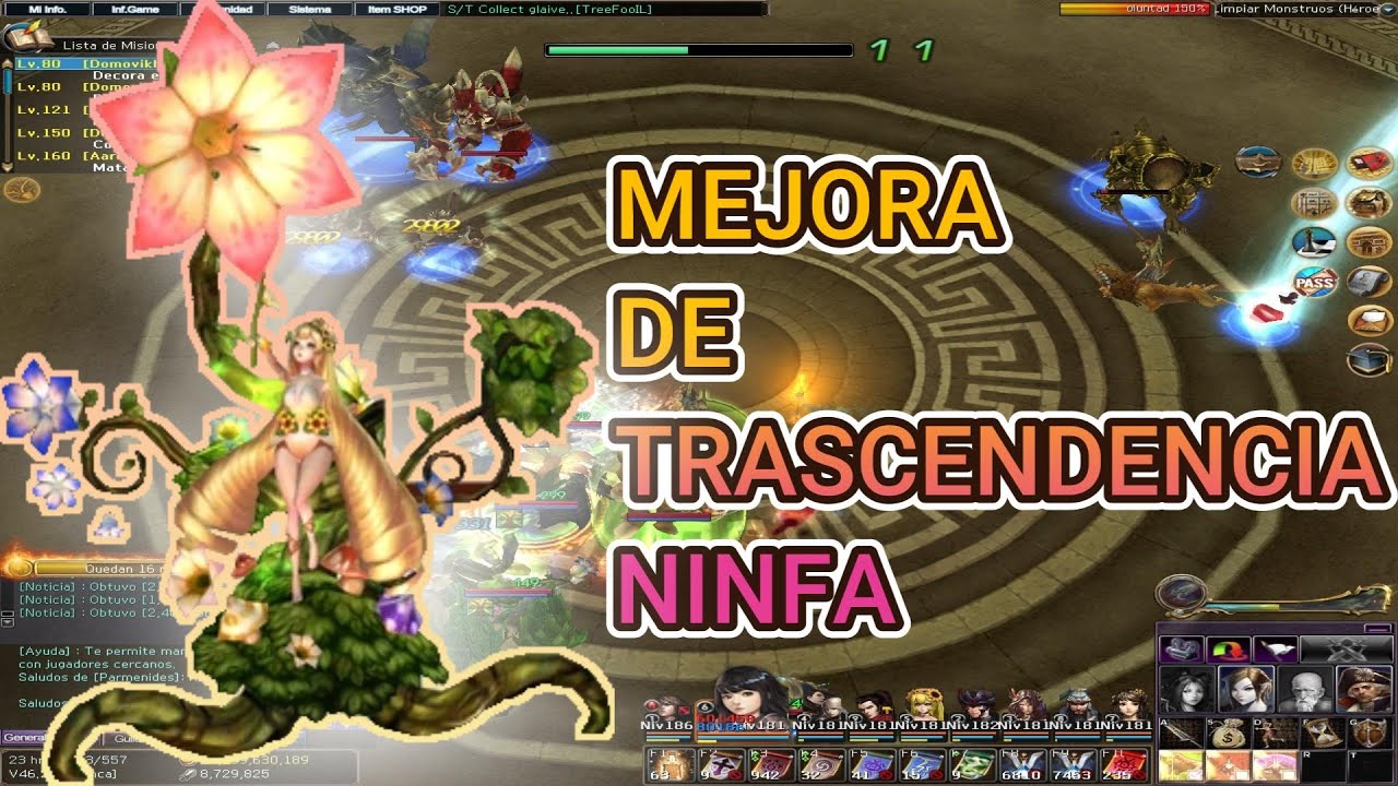 TRASCENDENCIA NIVEL 180 | Guía Completa de la Ninfa | ATLANTICA GLOBAL
