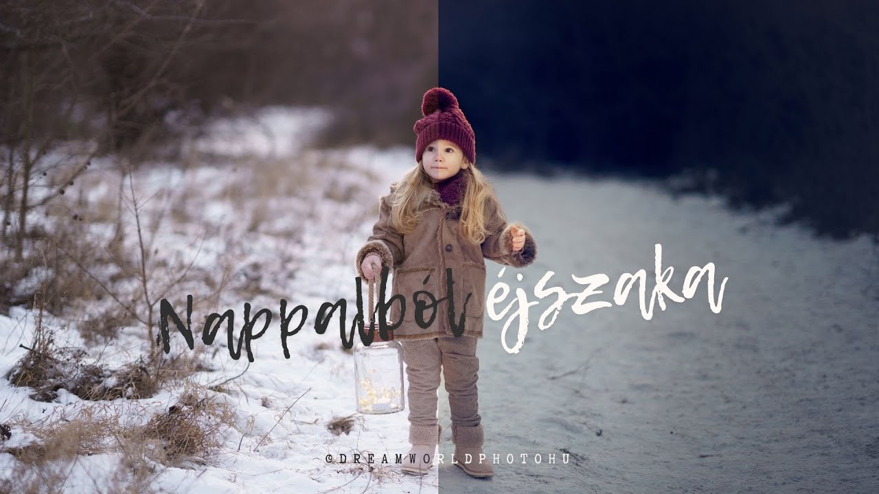 Nappalból éjszaka a Lightroom és a Photoshop segítségével