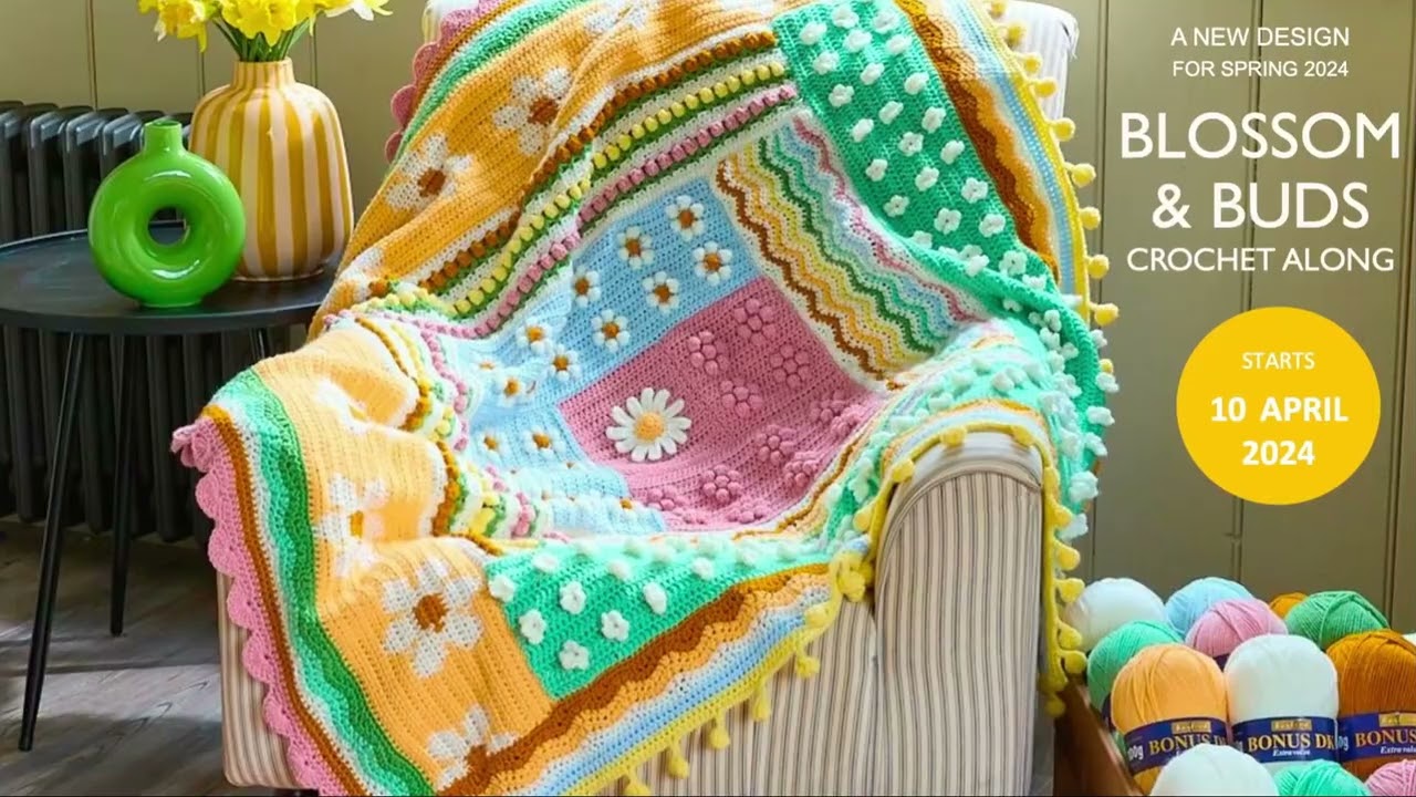 Sirdar Blossom and Buds Crochet Along Spring 2024