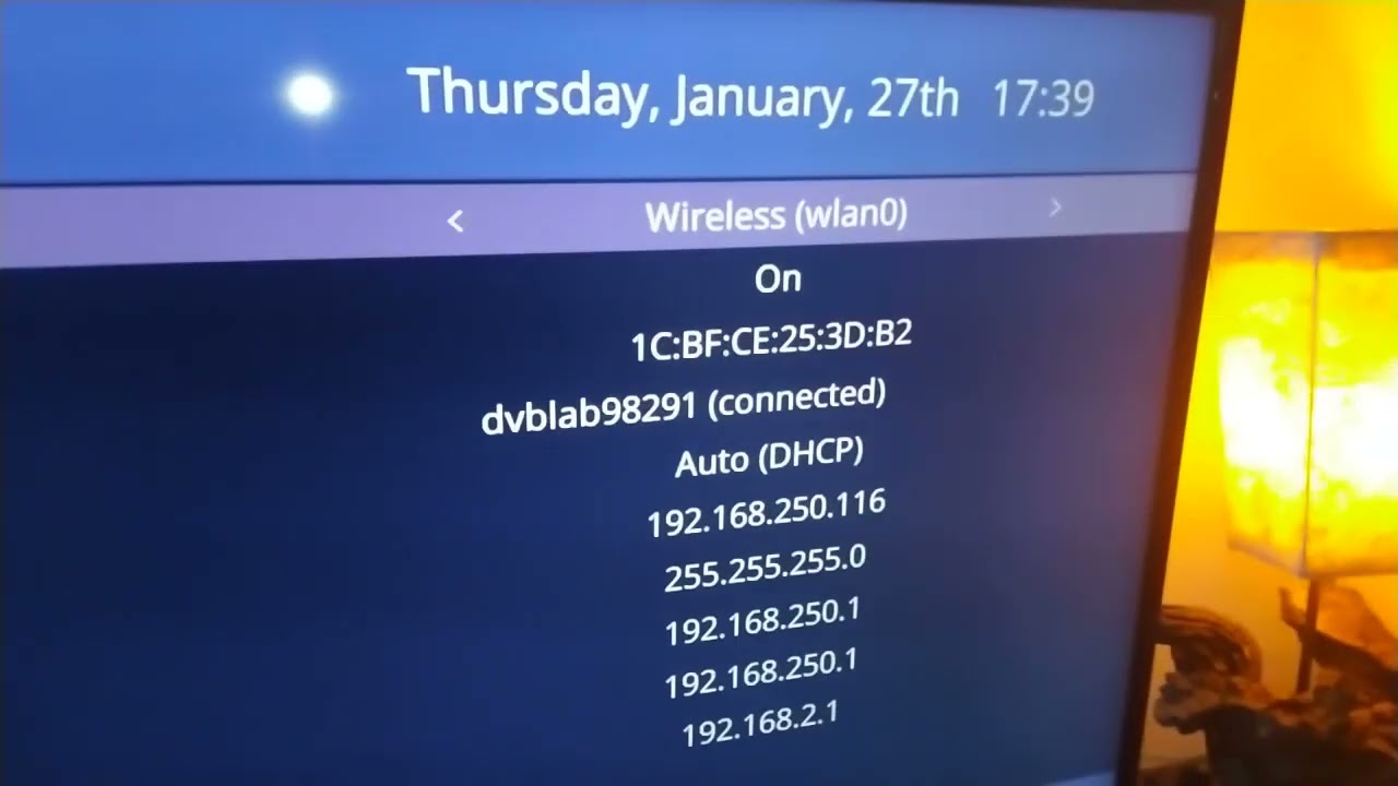 TVIP TV box WIFI setup