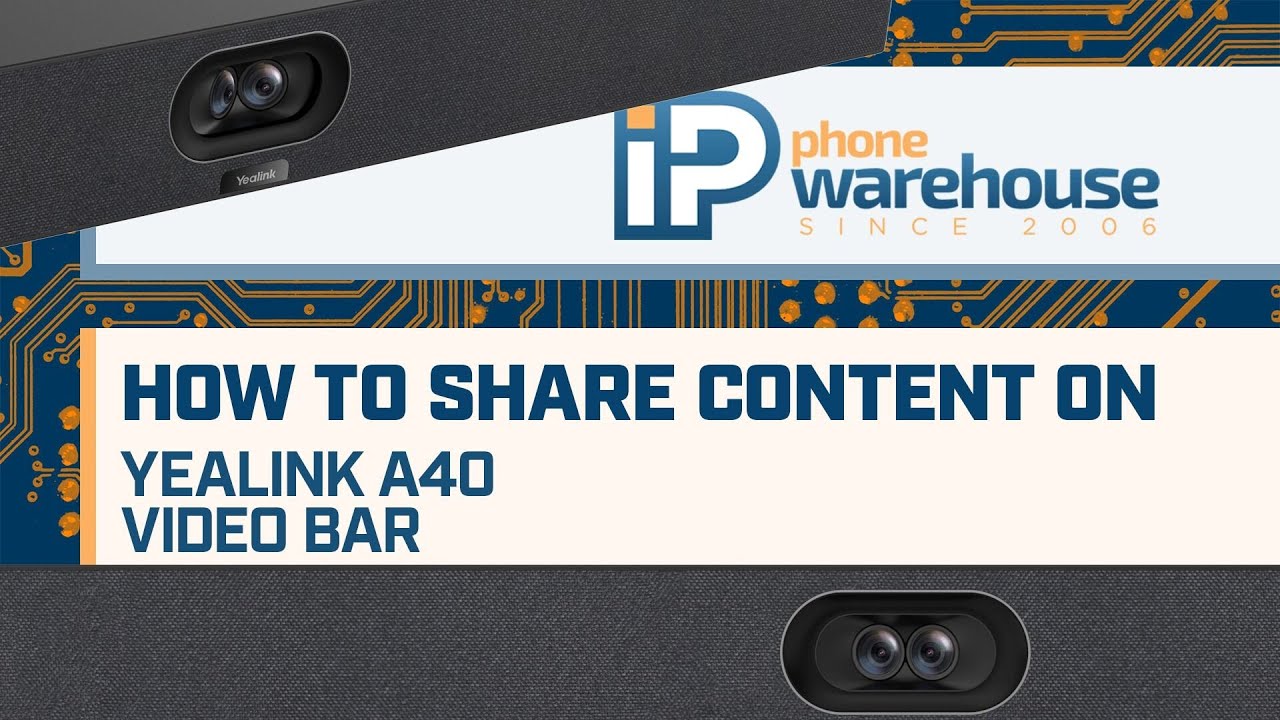 HOW TO Share Content on Yealink A40 | IP Phone Warehouse