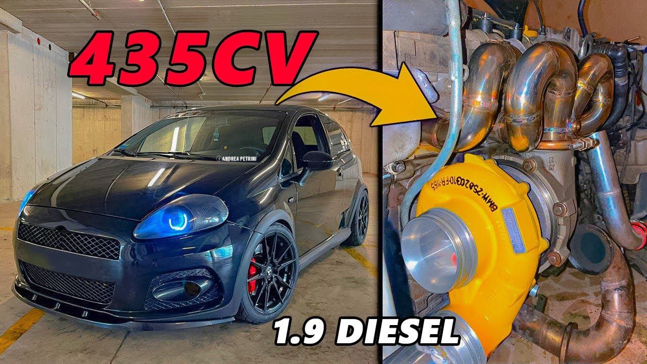 Fiat Punto 1.9 DIESEL 435cv a 3.3BAR |Un progetto da 500cv forgiato| 20000€ di motore DIESEL POWER !