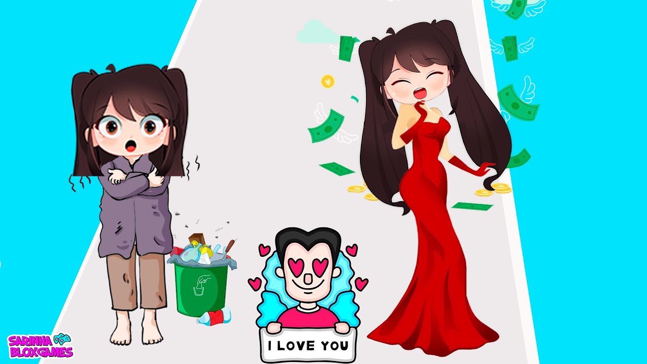 QUEM O CRUSH VAI ESCOLHER??? a POBRE OU A RICA?? NO MAKEOVER RUN 3D