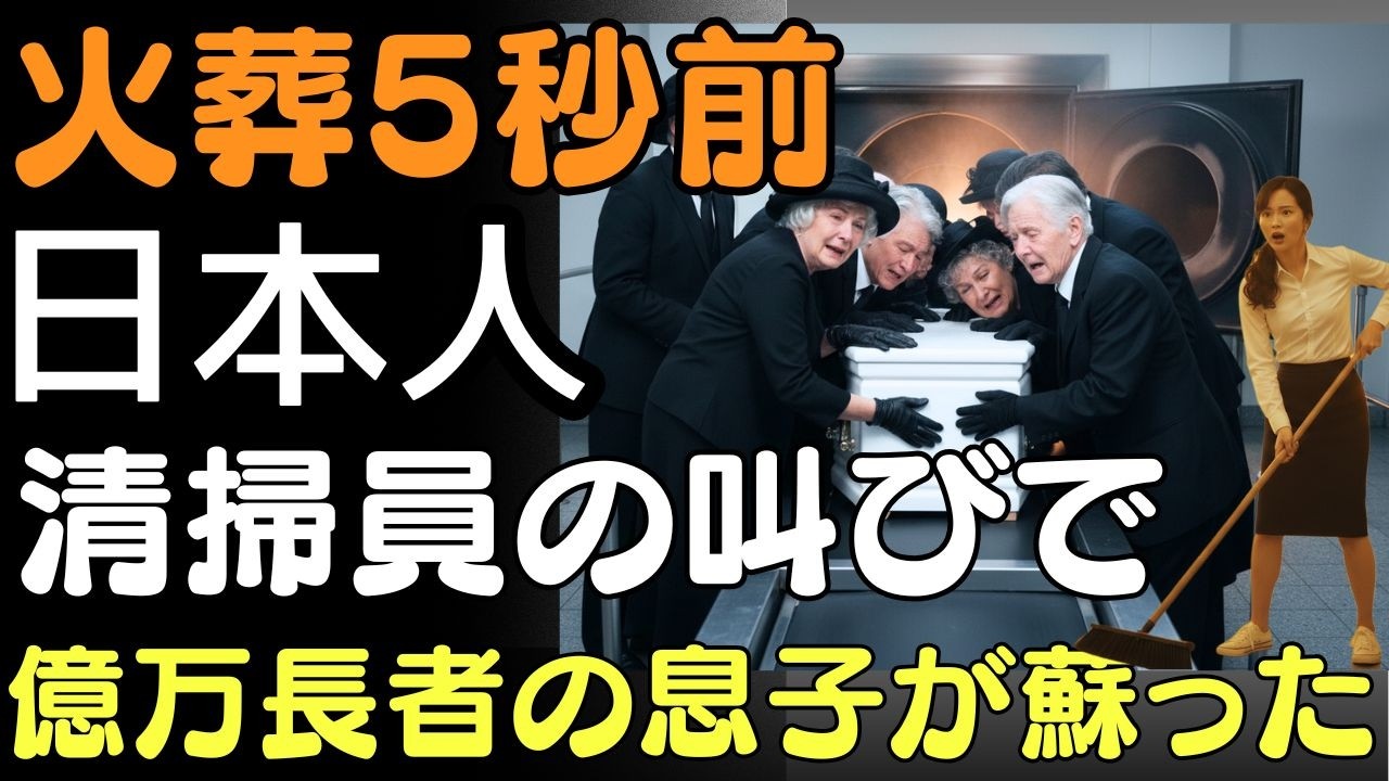 火葬5秒前…日本人清掃員の叫びで億万長者の息子が蘇った | 人生の教訓