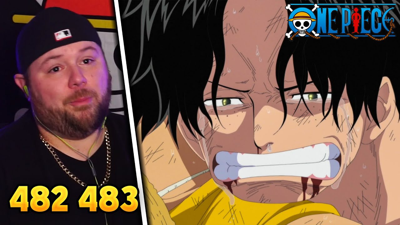 Thank You Ace! One Piece REACTION - Episode 482 & 483