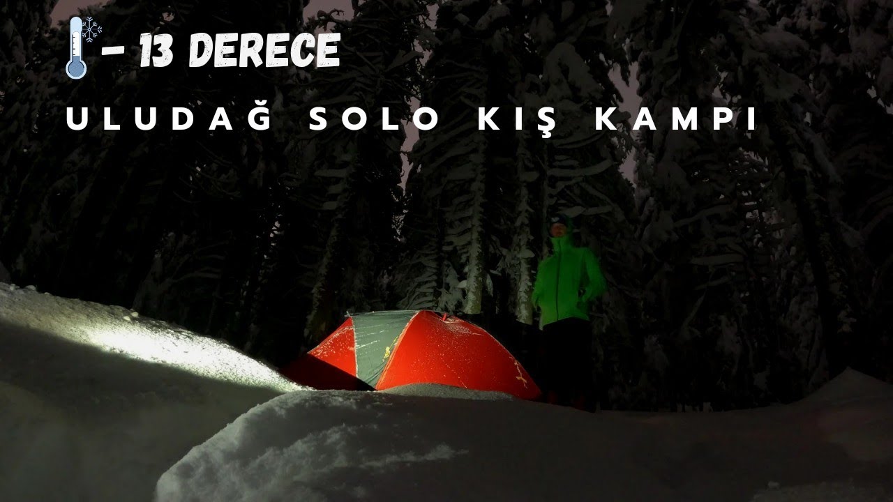 -13 Derecede Solo Kış Kampı❄️ [ Uludağ 18-19 Aralık 2021] #uludag #bursa #kar #kışkampı