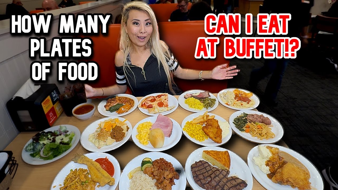 HOW MANY PLATES OF FOOD CAN I EAT AT THE BUFFET?! Golden Corral in Covina, CA!!! #RAINAISCRAZY