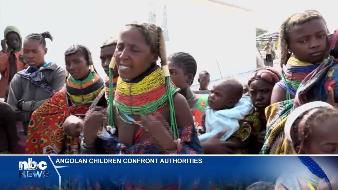 Angolan children confront authorities  - nbc