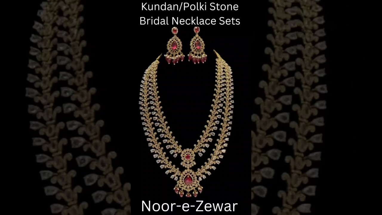 ✨ Royal Kundan/Polki Bridal Necklace Set | Bridal Jewellery Collection 2025 💍 #diy r#youtubeshorts