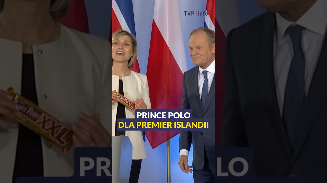 Tusk zaskoczył prezentem. Premier Islandii dostała... Prince Polo #polityka #polska #shorts