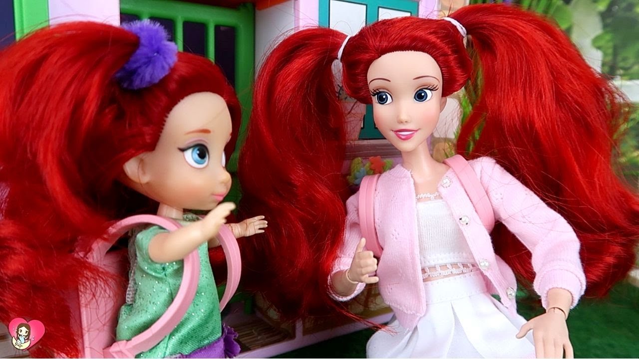 ARIEL AND HER MOTHER GOES TO THE SAME SCHOOL | Luna's Toys