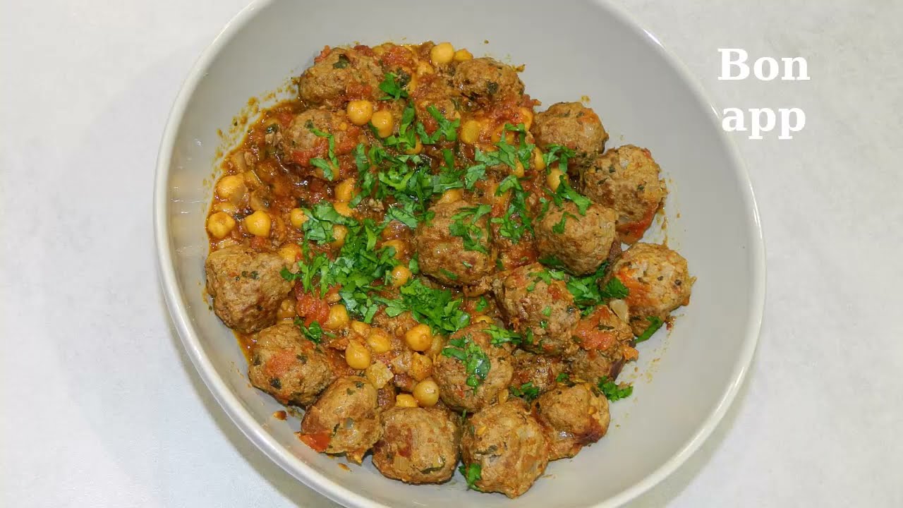 Boulette de bœuf aux pois chiches à l'orientale #255