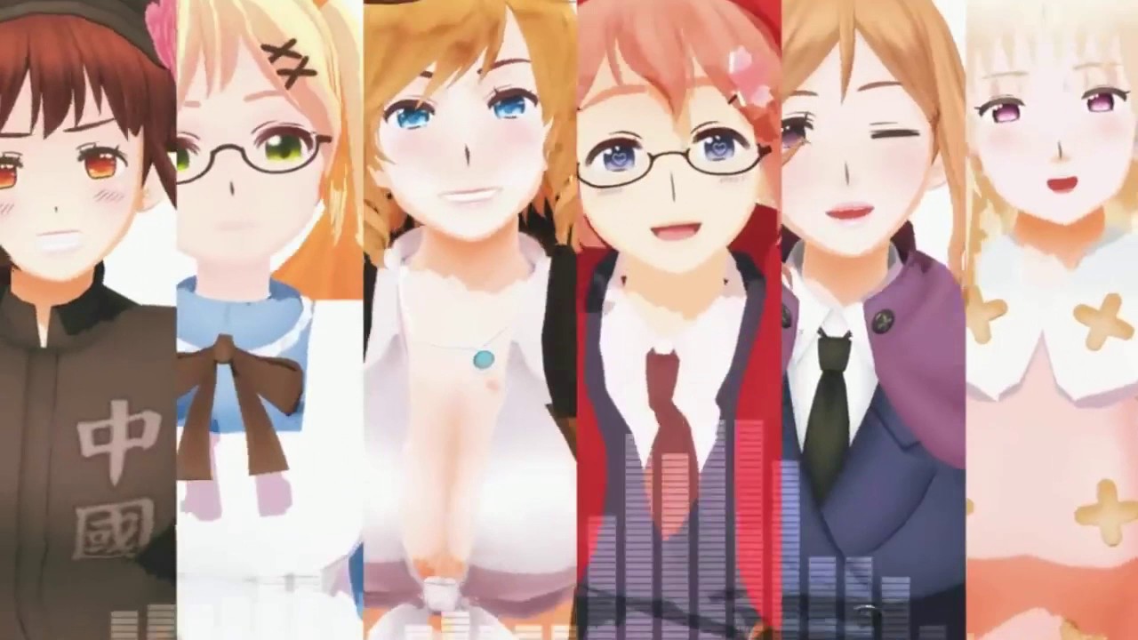 [APH MMD] Today is Cheerful too ~Japanese Cover~ 【Nyotalia Charas】