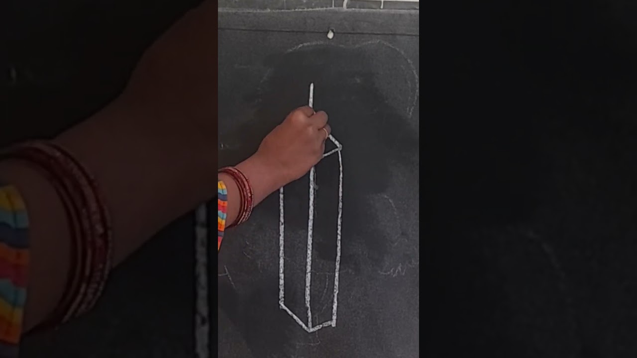 3D trick arts 🔥 step-by-step blackboard drawing 🔥 ✨️ &hearts;️