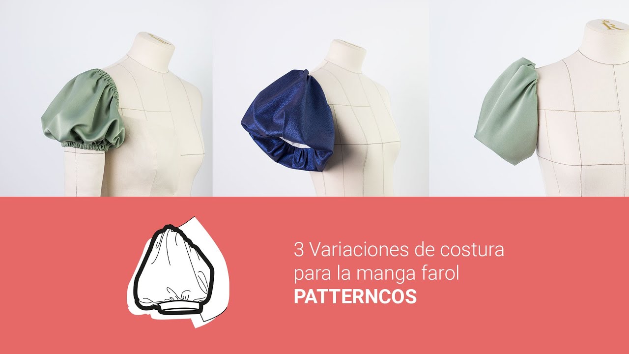 3 Variaciones de costura para la manga farol. Patrón Digital en PDF 🌸  ENG SUBS 🌸