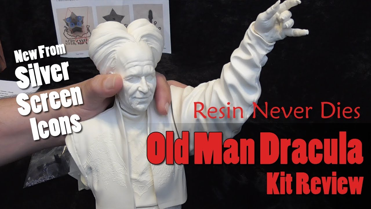 Old Man Dracula - Resin Bust From Silver Screen Icons Model Kit Review