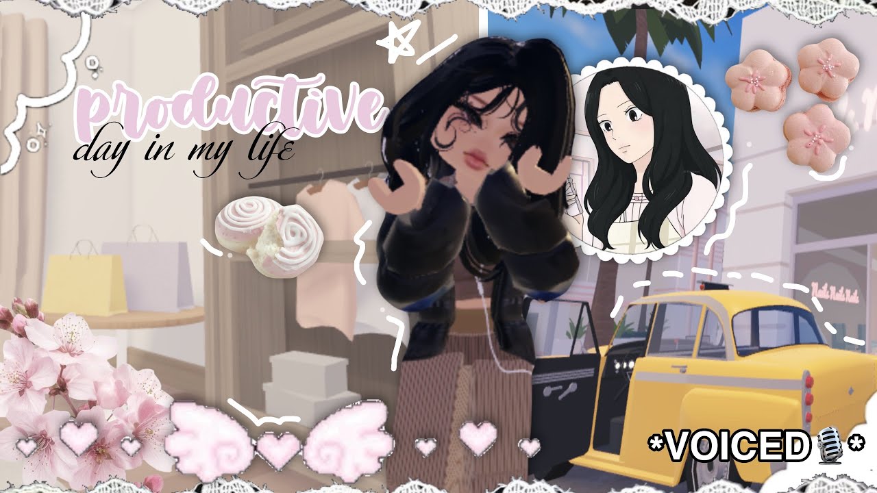 PRODUCTIVE day in my life 😱🪷!! || *VOICED🎙️* || Berry Avenue Roleplay 🏠