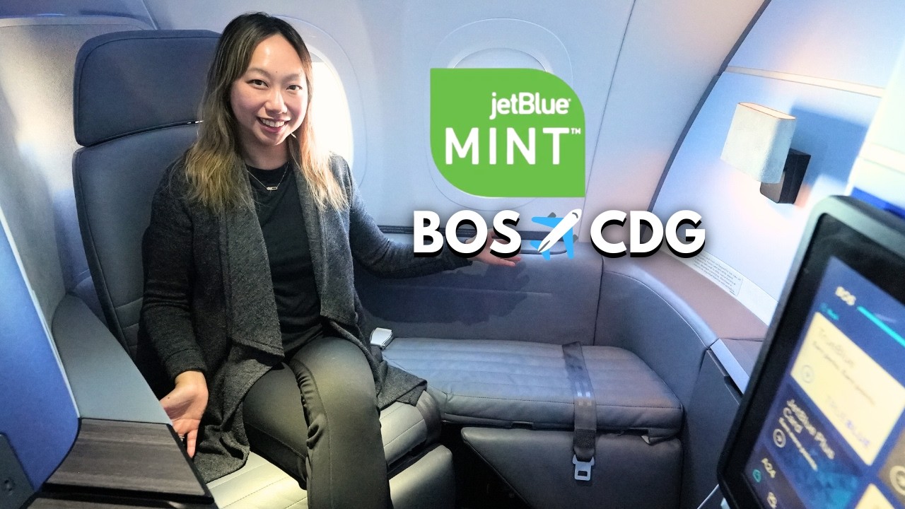 7 часов в НОВОМ бизнес-классе JetBlue Mint ✈️ Бостон — Париж (BOS — CDG)