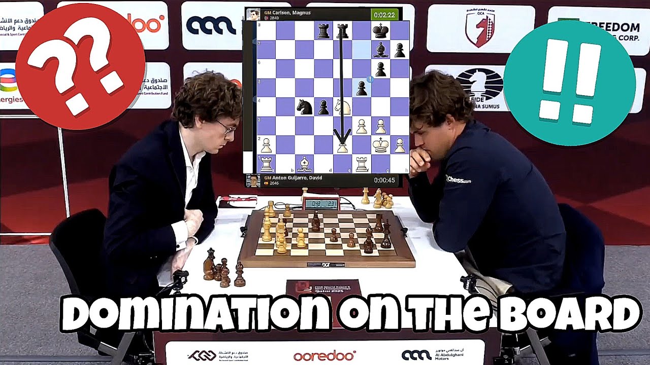 Magnus Carlsen&rsquo;s Unstoppable Pawn Breaks David Anton&rsquo;s Defense | FIDE World Rapid 2025